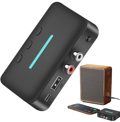 Generico Receptores de audio para vehículos - Convertidor Plug-and-Play Reducción de Ruido, Radio Inalámbrico Para Coche - Para Actualización Estéreo Música Conducción Camión Tablero SUV