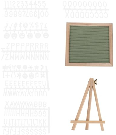 Alipis Tableau Lettres Bois DIY avec Cadre Bois Panneau Message Réutilisable pour Décoration Maison Bureau Ensemble Lettres pour Créations et Jeux