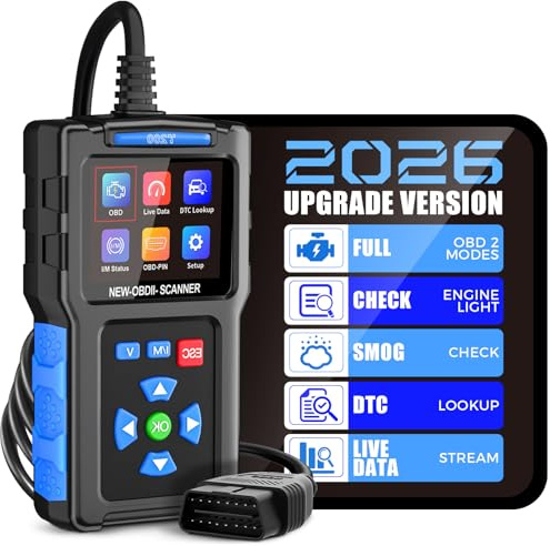 Sosisul OBD2 Diagnosegerät OBD Auto Diagnose, Universal Auto Auslesegerät, KFZ Motor Fehlerauslesegerät Lesegerät, OBDII/EOBD Diagnose, Geeignet für BMW VW Mercedes Audi Alle OBDII Fahrzeugen