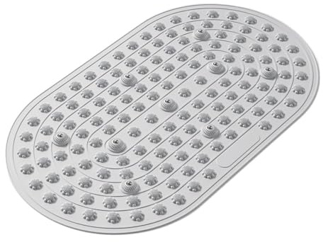 Esterilla Acupresion Alfombrilla de acupresión silicona antideslizante for masaje pies 45x75 cm para la relajación(Grey)