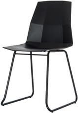PAPERFLOW Besucherstuhl CUBE, 2er Set, schwarz