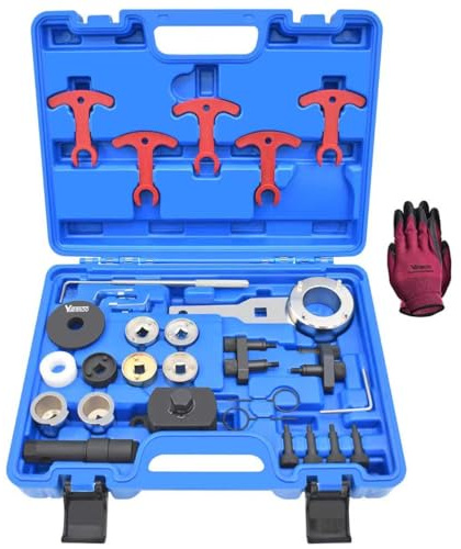 Yuesstloo EA888 1.8 2.0 TSI TFSI Engine Camshaft Crankshaft Timing Tool Kit, Compatible with Audi 2.0T, VW VAG 2006-2018, T10354 T10355 T40271 T10352 T10368 T40196 T40191 T40267 T40266 T40011, 29 Pcs