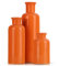 Orange Keramikvase, 3-teiliges Set, Moderne Bauernhaus-Dekoration, mehrfarbige Keramik, kleine Vase für Landhausdekoration, Wohnzimmerdekoration, Tischdekoration und Eingangsdekoration