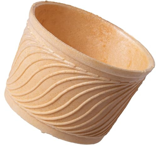 Bazko Eisbecher Groß | halbsüße Eiswaffeln 6,5 cm / 9 cm | 135 Stück | knusprige Eiswaffel Waffelbecher für Softeis, Gelato, Sorbet | vegan