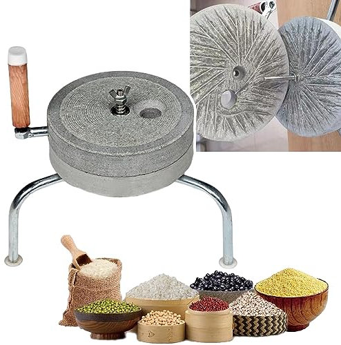 Mulino a Mano per Cereali in Pietra, Mulino a Mano per Cereali, polverizzatore per Alimenti, Mulino per Pasta, macinacaffè, Mulino a Pietra per Farina di Grano, mulini per Uso Domestico a u