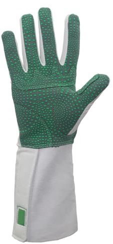LXRHLIKG Fechttrainingshandschuhe, Fechthandschuh mit Kunststoffpunkten, Schutzhandschuhe für Florett-/Degenfechtausrüstung, Fecht-trainingsausrüstung, Rechte Hand(XXL)