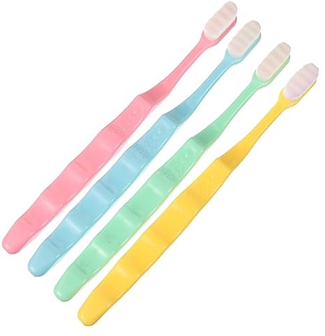 WRITWAA 4Pièces Dents Manuelle à Poils Doux Nettoyage Bucco Doux Pour Dents Sensibles