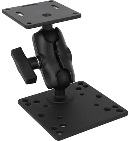 Dubbel uttag arm aluminiumlegering tung tull dubbel kulmontering med 1,5 tum c -storlek kuladapter multi vinkel justerbar för surfplatta mobiltelefon fiskfinder marin båt