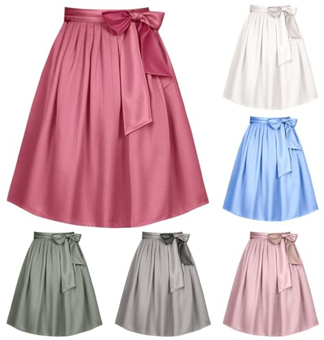 Generisch Dirndlschürze Damen Dirndlschürzen Taftschürze Dirndlkleid Schürze Für Oktoberfest Dirndlmidi Jacquard-Dirndlschürze Uni Trachtenmode Dirndlschürzen Einfärbig Apron Trachtenschürze