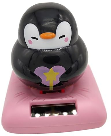 YIXANNX Solar Dancing Ornament With Charming Penguins Figure Toy Nodding And Swinging For Car Dashboard Or Home Office Decor Swing Animal Figure Doll Toy Kids Science Bobble