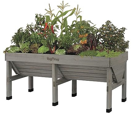 VegTrug VTGWMD 0397 Wash Raised Bed Planter, Grey, 1.8 m