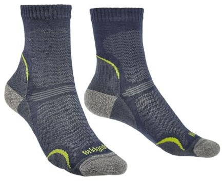 Bridgedale HIKE Ultralight T2 Merino Performance Original Crew-Women's- Medium-Denim