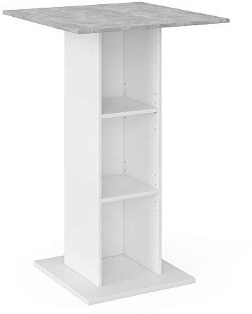 Vicco Bartisch Rodeo, Beton, 70 x 70 cm | als Stehtisch nutzbar, platzsparend für kleine Bereiche