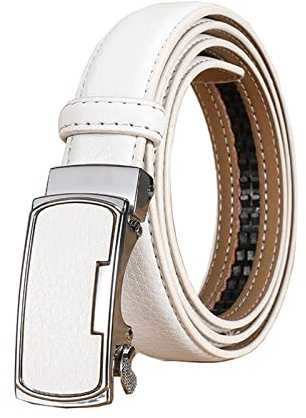 Believewang 2,3cm Frauen Ledergürtel Casual Damen Einstellbare Gürtel Automatische Gürtelschnalle Jeans Zubehör