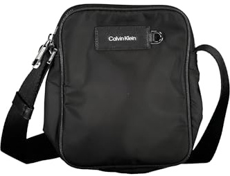 Calvin Klein Schwarze Herren-Schultertasche aus Polyester, Schwarz, Einheitsgröße