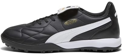 PUMA Unisex King Top Tt Zapatos de fútbol, Puma Black Puma White Puma Gold, 38.5 EU