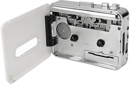 Retro-USB-Kassettenspieler, Tragbarer Taschenkassettenspieler mit Kopfhörer, Stereo-Ausgang, Reverse-Funktion, Plug-and-Play, USB-Formatierung für Reisesport