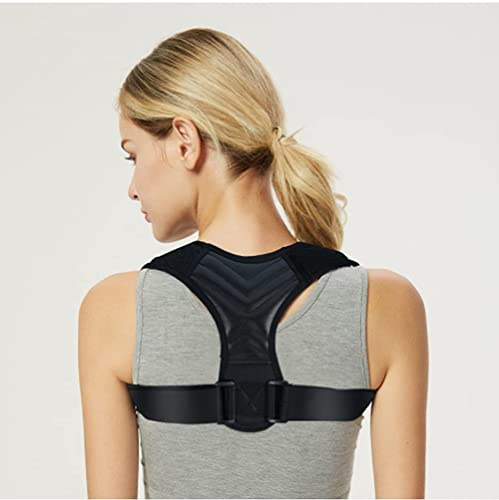 Corrector de postura Corrección de postura de hombro Soporte de columna vertebral para hombres y mujeres, férula dorsal, soporte de espalda transpirable y ajustable que proporciona alivio de