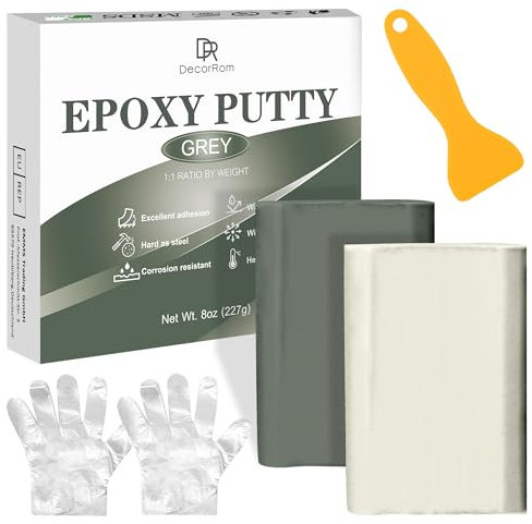 Plastilina de resina epoxi, juego de reparación de plastilina epoxi para subacuática y seca, plastilina de reparación para sellar fugas, grietas, rellenar y modelar en metal, azulejos, madera