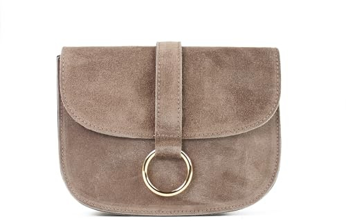 lePelou Umhängetasche aus Veloursleder, Wildleder Handtasche, Cross Body Tasche Geschenk