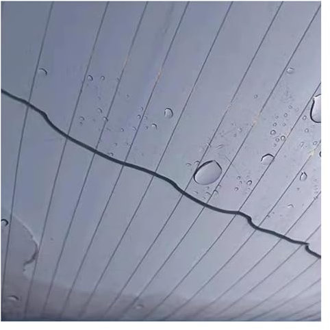 UHEKC Marquise Porte D'entree, Panneaux de Toit Isolés pour Serre Tole Ondulee Transparente, Plaque Remplacement 0,8mm, Incassable Imperméable Anti-UV(0.5x2m)