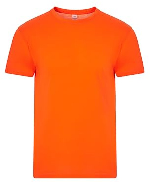 Mukua Derby, Maglietta Unisex Poliestere Tocco Cotone, Colore Fluor Orange, Taglia M, Arancio Fluoro, M