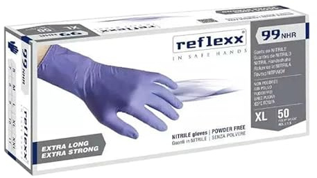 Generico Guanti In Nitrile Alto Spessore 99 TAGLIA L - 50 pcs