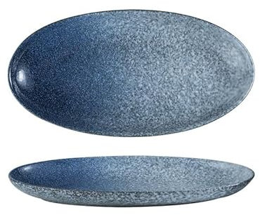 EINES Teller Abendessen Japanische Fischplatte, Keramik-Fischplatte, Haushaltsgeschirr, rechteckige Platte Speiseteller der Empfangsparty(A)