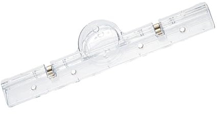 Sehuby Aktenklammer, transparenter Acryl-Clip, lange Papierklemme, starker Magnet, Dokumentenhalter für Büro, Schule