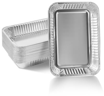 Matchwaves Drip Pans for Ninja OG700 Series Woodfire Grill, Grease Tray Liners Compatible with OG701 & OG751 Series, 8.66 x 6, 20Pcs