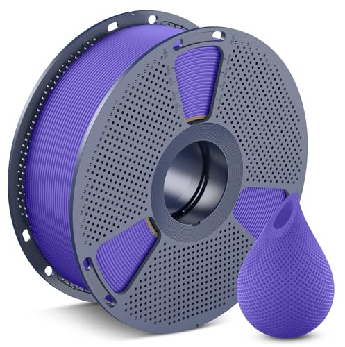 SUNLU PETG Lila Filament 1.75 mm, 3D Drucker Filament Lila PETG 1KG | Hohe Festigkeit & Zähigkeit PETG 1KG Spule (2,2 lbs) für Meisten 3D Drucker, Maßgenauigkeit +/- 0,02mm, Lila 1000g