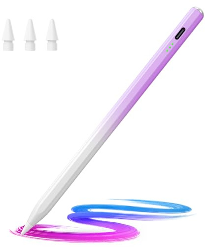 Hastraith Stylus Pen for iPad(2018-2026)-13 Mins Fast Charge with Tilt Sensitivity & Palm Rejection for iPad 11/10/9/8/7/6th Gen, Air 7/6/5/4/3/M4/M3,Pro 13/12.9/11/M4, Mini 7/6/5th,Gradient Purple