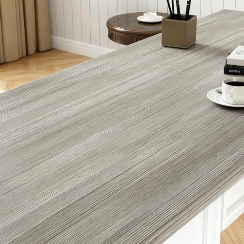 YENHOME Papier Adhesif pour Meuble Beige Chene Clair 60x300cm Papier Peint Vinyle Adhesif Bois Clair Pour Bureau Film Autocollant Meuble Lavable Décoratif pour Cuisine Étagères Table Imperméable