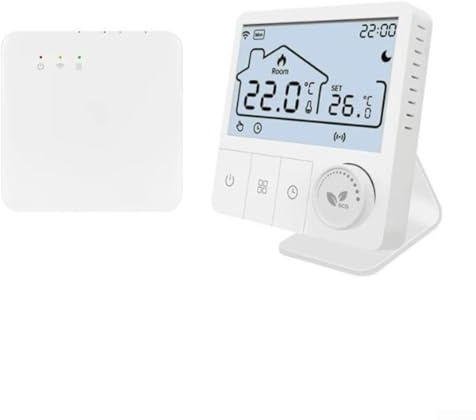 Thermostat intelligent sans fil, thermostat électrique pour chauffage au sol Tuya Digital LCD pour chauffe-eau mural à gaz (chauffage électrique au sol)