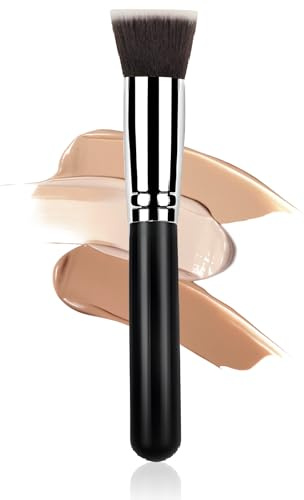 YAOYYG Pinceau Fond De Teint, Pinceau Fond De Teint Professionnel Pour Maquillage Du Visage, Pour Le Mélange Liquide, Crème Ou Poudre Cosmétique Sans Défaut - Polissage, Pointillé, Anticernes