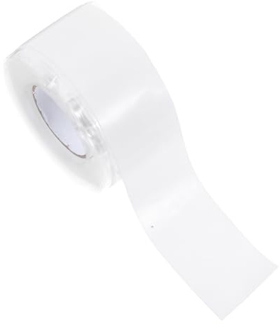 BESTYASH Ruban D'étanchéité pour Réparation de Fuite 2,5cm X en Caoutchouc Silicone Blanc Imperméable et Résistant sur Tuyaux D'eau pour Applications Domestiques