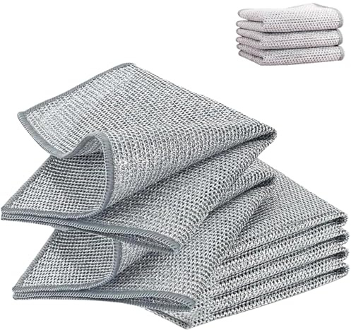 Neksong solara home - Solara LuxScrub Original Multifunctional Non-Scratch Wire Dishcloth for Kitchen Dish Sink Stove Top (20 * 20-10PCS)