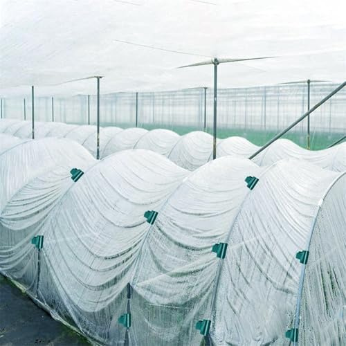 40 morsetti in plastica per serre con manici filettati per tubi da 8 mm, 11 mm, 13 mm, adatti per fissare reti da giardino e pellicole (8 mm)