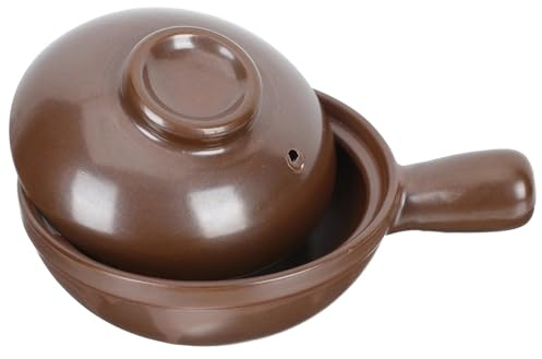 Pentola Zuppa Casseruola Coperchio Di Cottura In Ceramica Stufato Ciotola Terracotta Cuociriso Porcellana Calda Manico Piccolo for La Casa Per Casa