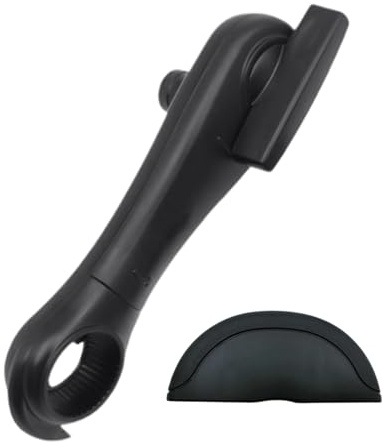 Abrelatas - Abrelatas 4 en 1 | Abrelatas manual con mango antideslizante, abridor de seguro y sin esfuerzo para tarros de conservas y latas de cerveza, ayudante de cocina para camping y bar