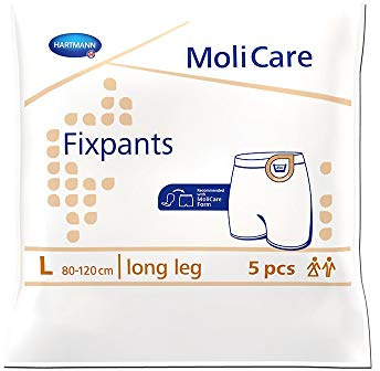 MoliCare Premium Fixpants, langes Bein, Größe L − Packung mit 5 Stück