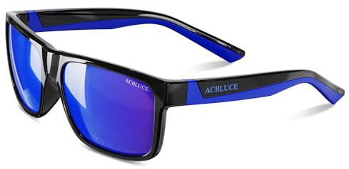 ACBLUCE Kids Sunglasses for Boys Girls Polarized Child Teen Youth Sport Baseball Running Travel Beach Blue Glasses for Age 6 7 8 9 10 11 12
