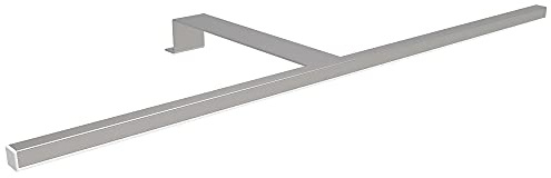 kalb | LED Schwebetürenschrankbeleuchtung Kleiderschrankleuchte Aufbauleuchte Schrankbeleuchtung 1-4er SET, silbergrau 600mm, Auswahl:2er Set neutralweiss