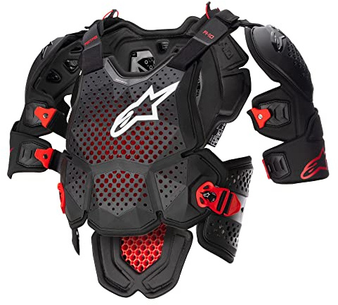 Alpinestars Brustpanzer A-10 V2 Anthrazit/Schwarz/Rot