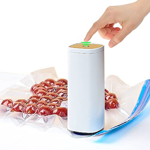 Annalocker Macchina Sigillatrice Sottovuoto, Pompa Sottovuoto Automatica, Sottovuoto Macchina Sigillatrice Sottovuoto Portatile Per Conservazione e Conservazione Degli (1PCS, Pompe elettriche)