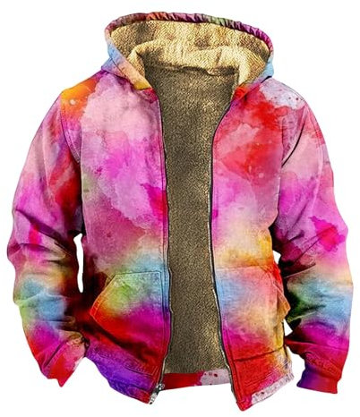 KONG JIMFAN Sweatjacke Herren Jeansjacke Herren Festival Zubehör Männer Jeansjacke Frühlingsjacken Herren Sportjacke Raglan Shirt Herren Regenhut Herren Wasserdicht Lodenjacke(Multicolor,XXL)