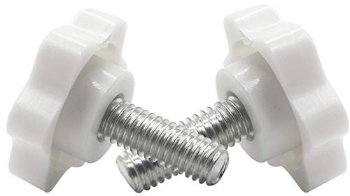 Schrauben, Mehrzweckschrauben, Rändelschraube, M4 M5 M6 M8M10 weißes sternförmiges Gewinde, Klemmgriff, Bolzen, Bakelit-Handknopf, Festziehen, Industrieausrüstung, Kunststoff, Stahl (Länge: 45 mm (5 S
