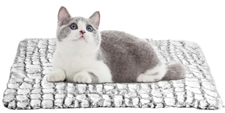 Warmes Katzenbett, warmes Katzenbett für den Winter | selbstwärmende Haustiermatte | Warmes Wärmekissen für Katzen, Haustierbett mit abnehmbarem Bezug, Kissen