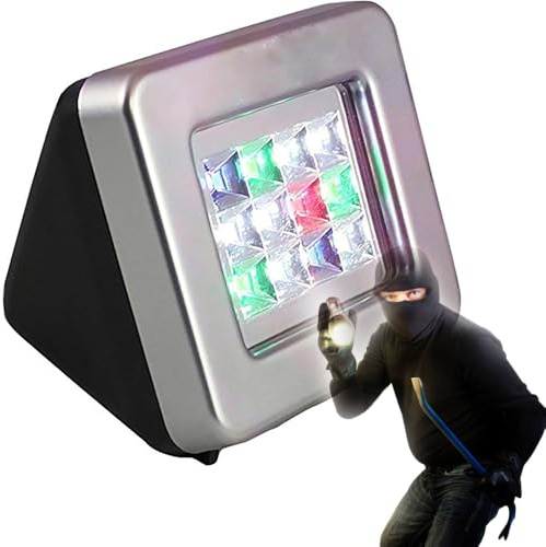 Mavdecll LED Fake TV Simulator, Burglar Deterrent Device, Night Security Light, 4 Modes with Timer Function, Ultra-bright LED Light Simulation, Built-in Dusk Sensor, for Burglary Protection