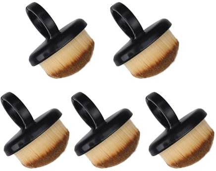5pcs Ring Shape Nail Brush Nail Art Dusting Brush Nail Ring Dust Brush Dust Collector Brush Acrylic Nail Tool